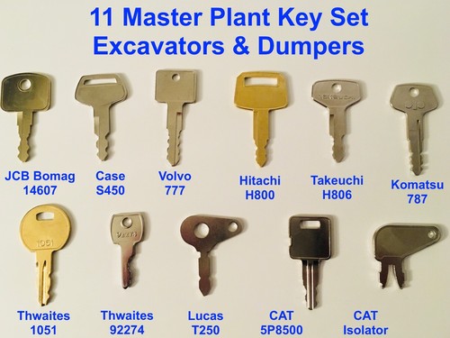 Key master plant excavator - 11,