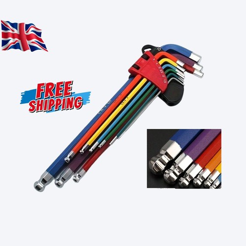 Allen key set color coded - key,