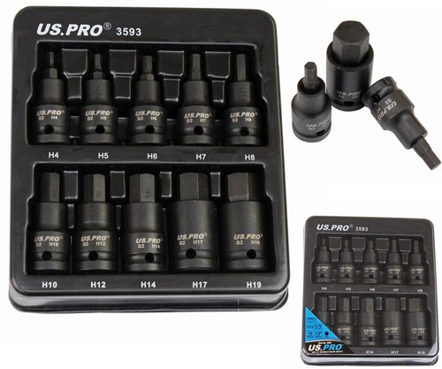 Pro 10pc impact hex socket - impact,