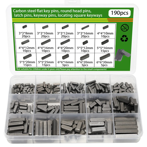 190pcs carbon steel - 190pcs,