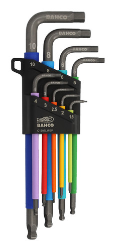 Bahco long hex allen - allen, set