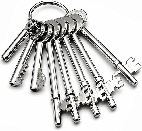 8pcs fire brigade - fire, keys
