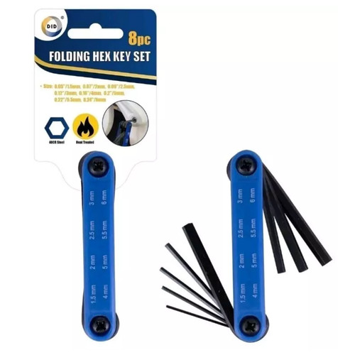 Folding hex key set to - set,