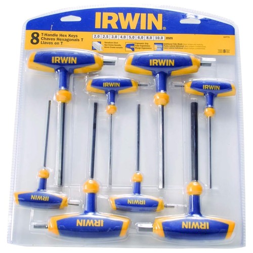 Irwin handle hex key set - t,
