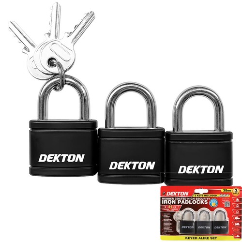 Dekton 3pc 38mm short shackle - 3pc,