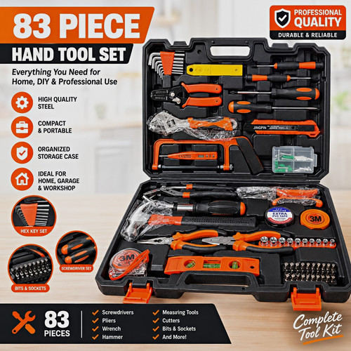 83pc hand tool set - 83pc,
