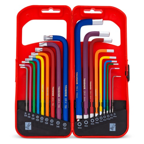18pcs colour coded hex torx - colour, &