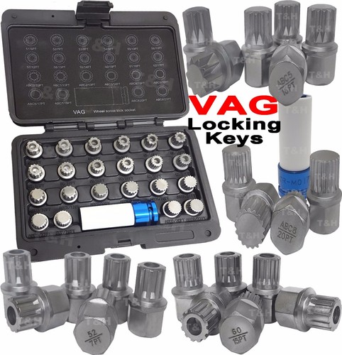 Locking wheel nut - locking, set